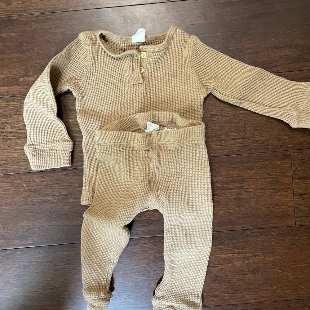 H&M waffle knit set